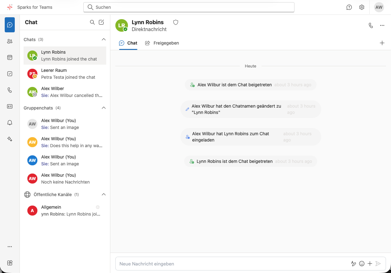 Sparks for Teams – Chat, Video und Kalender in einer Oberfläche